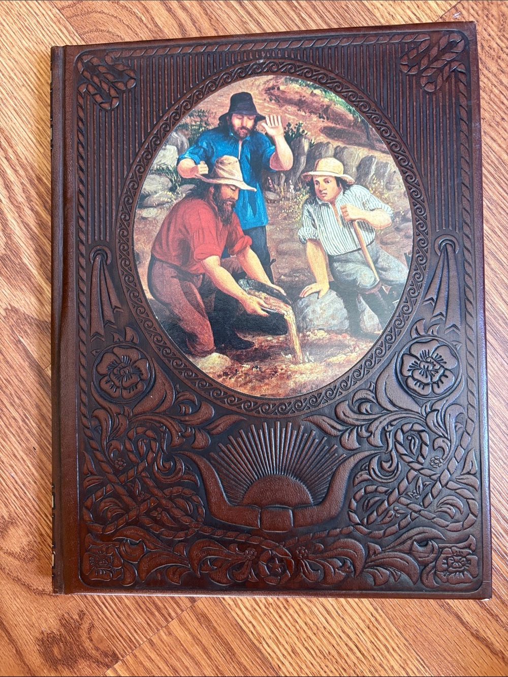 Time Life - The Forty-Niners Embossed Leather Brown Hardcover
